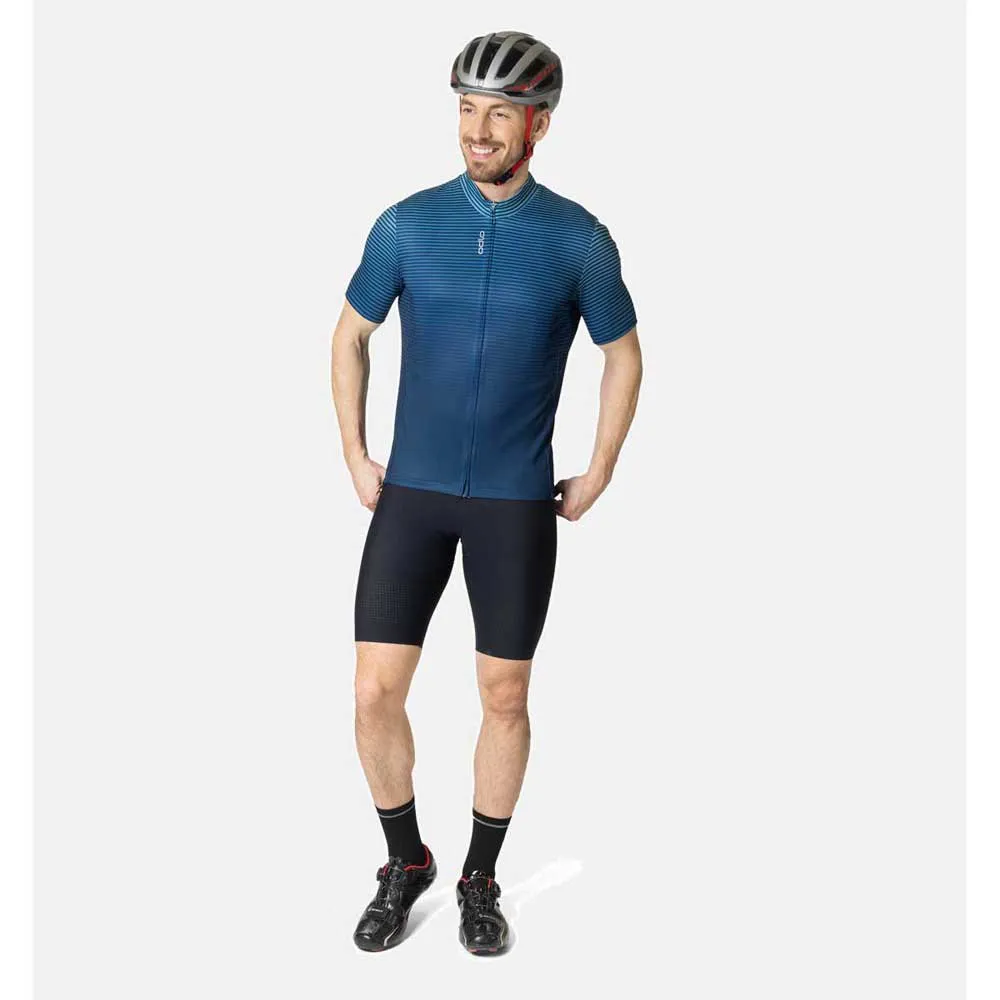 Odlo Essential 411952 Kort Ermet Trøye, Porcelain / blue wing teal, S