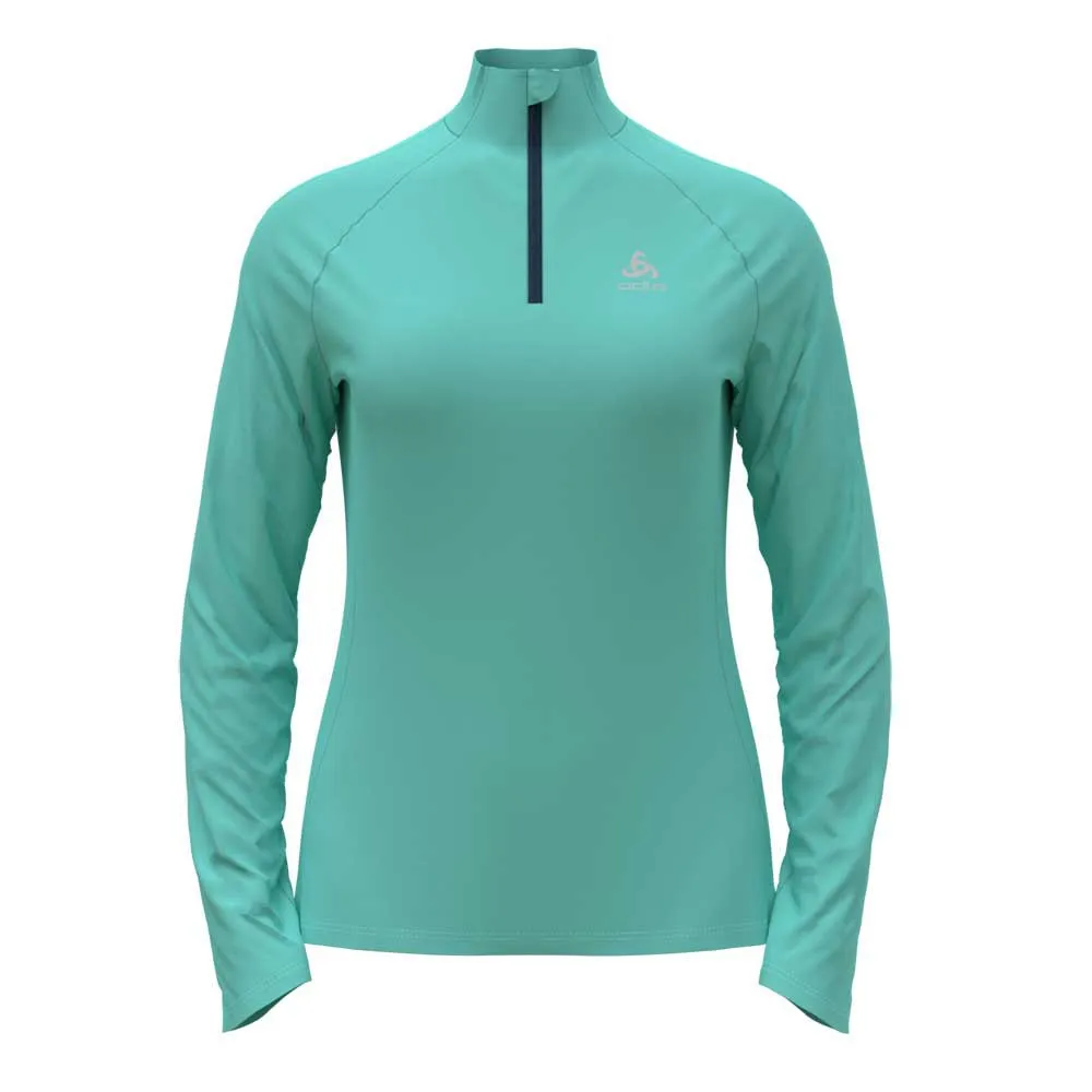 Odlo Essential Ceramiwarm Halv Glidelås Langarmet T-skjorte female