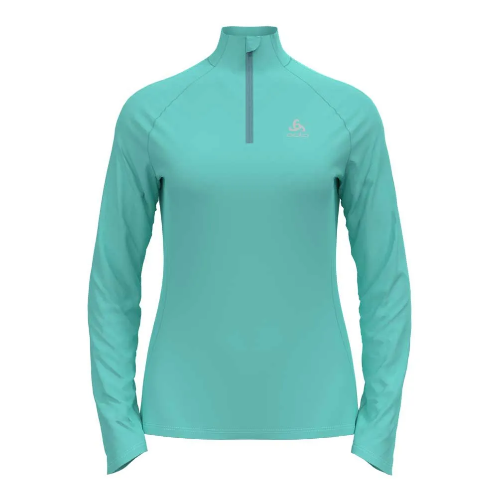 Odlo Essential Ceramiwarm Halv Glidelås Langarmet T-skjorte female