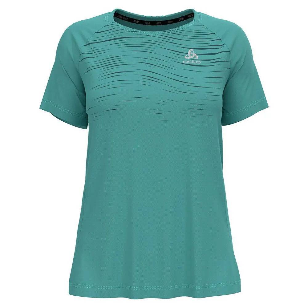 Odlo Essential Print Kortarmet T-skjorte female, Jaded