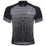 Odlo Fujin Print Kort Ermet Trøye, Black / odlo silver grey, S