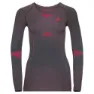 Odlo Fundamentals Perfor Langarmet Baselag, Odyssey gray / diva pink