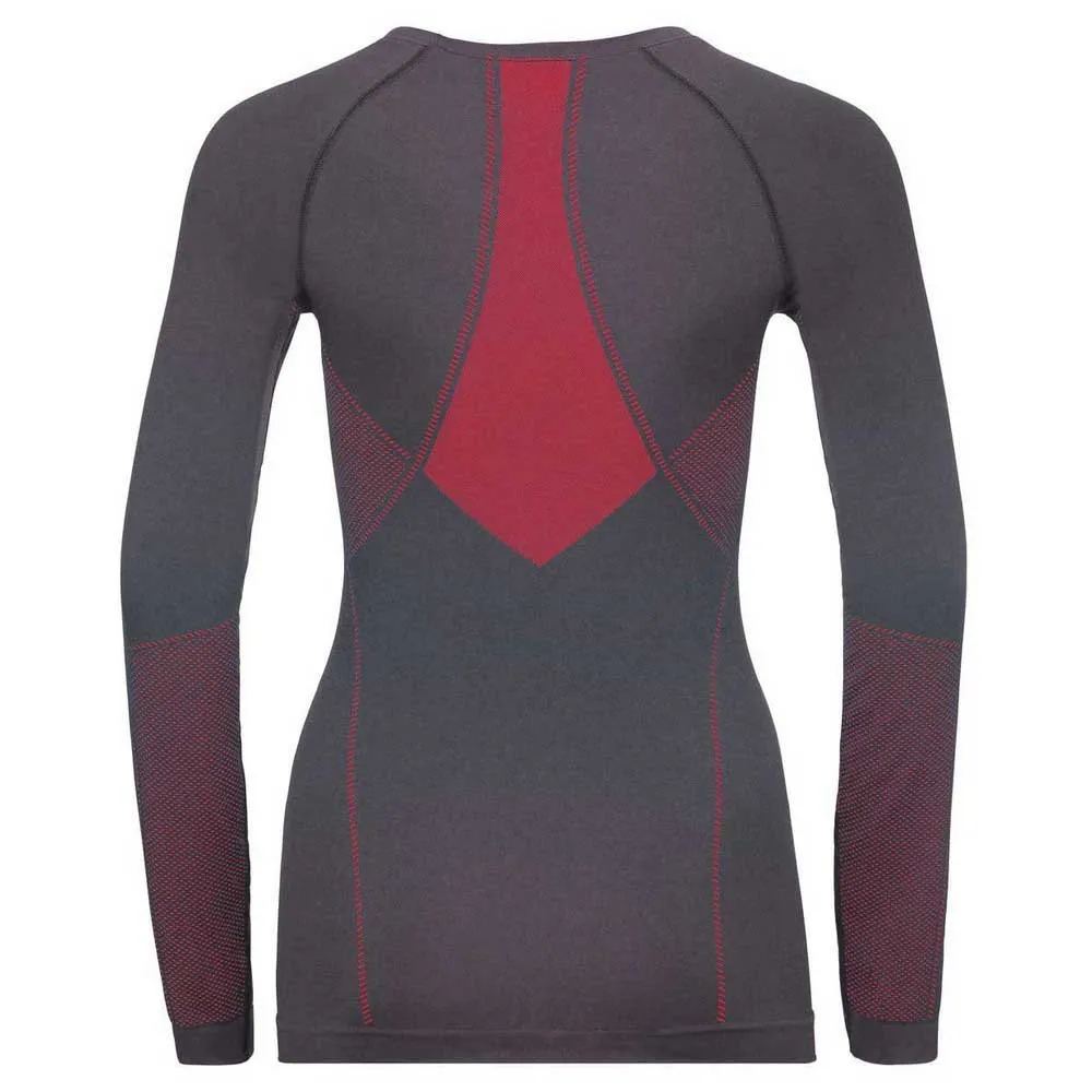 Odlo Fundamentals Perfor Langarmet Baselag, Odyssey gray / diva pink Odlo Fundamentals Perfor Langarmet Baselag, Odyssey gray / diva pink