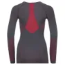 Odlo Fundamentals Perfor Langarmet Baselag, Odyssey gray / diva pink