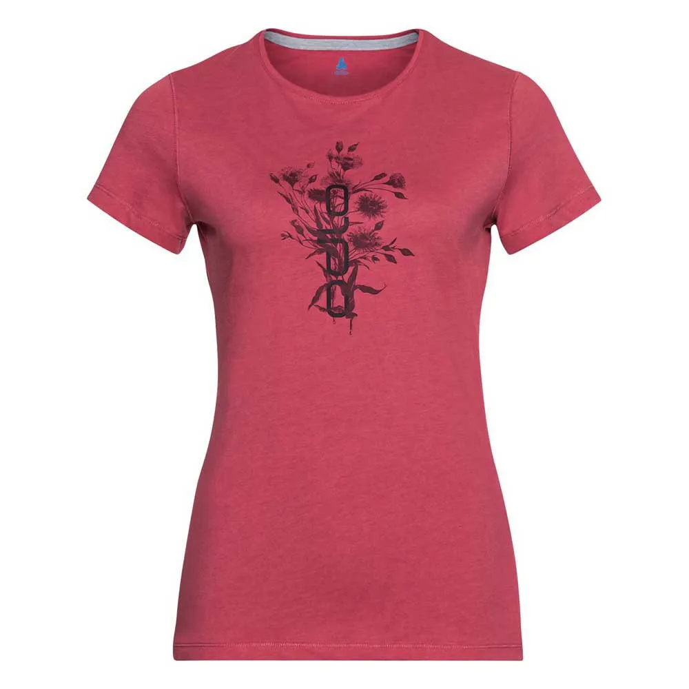 Odlo Kumano Logo Print Kortarmet T-skjorte