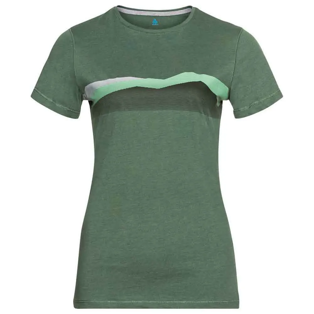 Odlo Kumano Seasonal Print Kortarmet T-skjorte, Myrtle Odlo Kumano Seasonal Print Kortarmet T-skjorte, Myrtle
