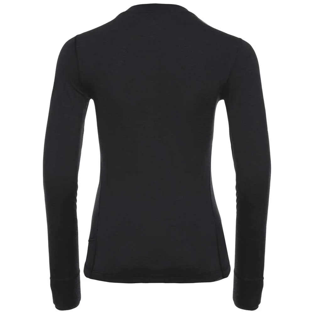Odlo Merino Warm Langarmet Baselag, Black / black