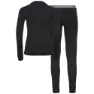 Odlo Merino Warm Langarmet Baselag, Black / black