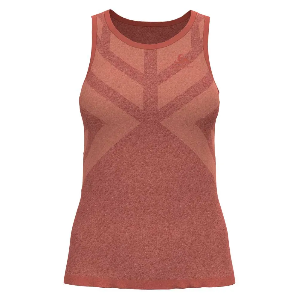 Odlo Natural Kinship Ermeløs Baselag, Burnt sienna melange