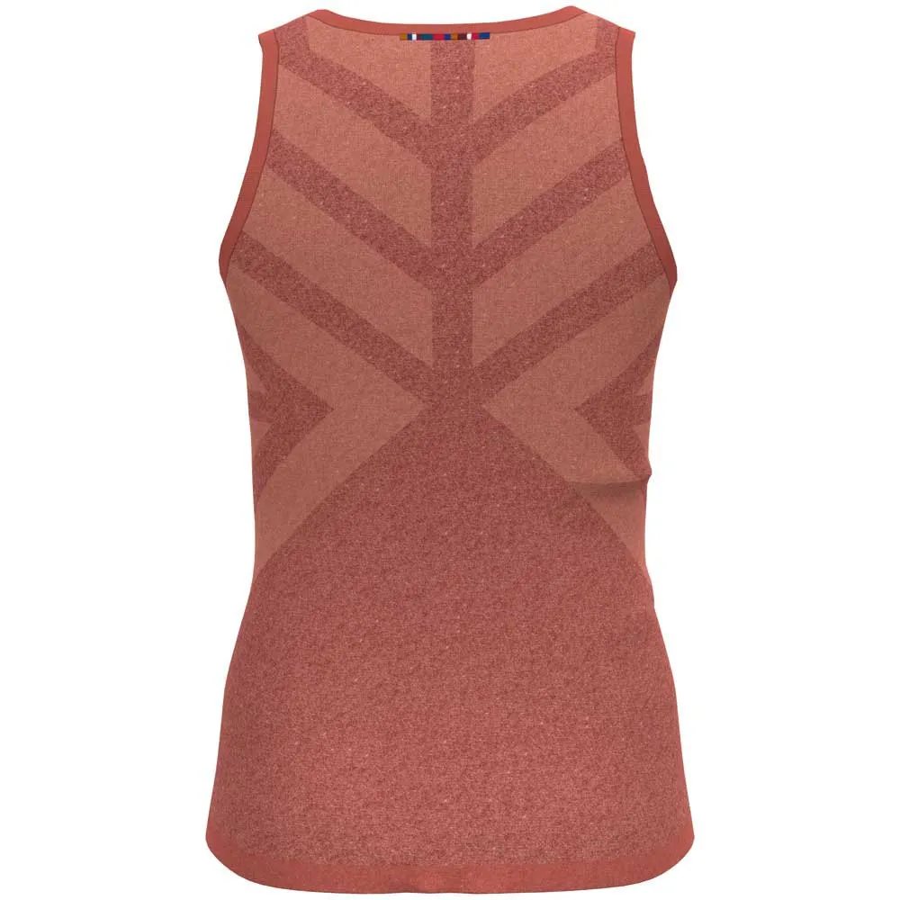 Odlo Natural Kinship Ermeløs Baselag, Burnt sienna melange