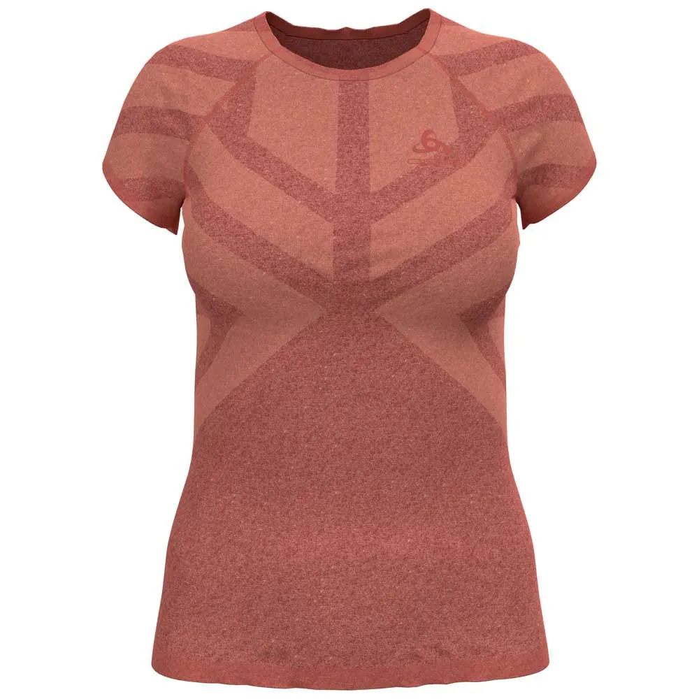 Odlo Natural Kinship X-light Kortærmet Baselayer, Burnt sienna melange
