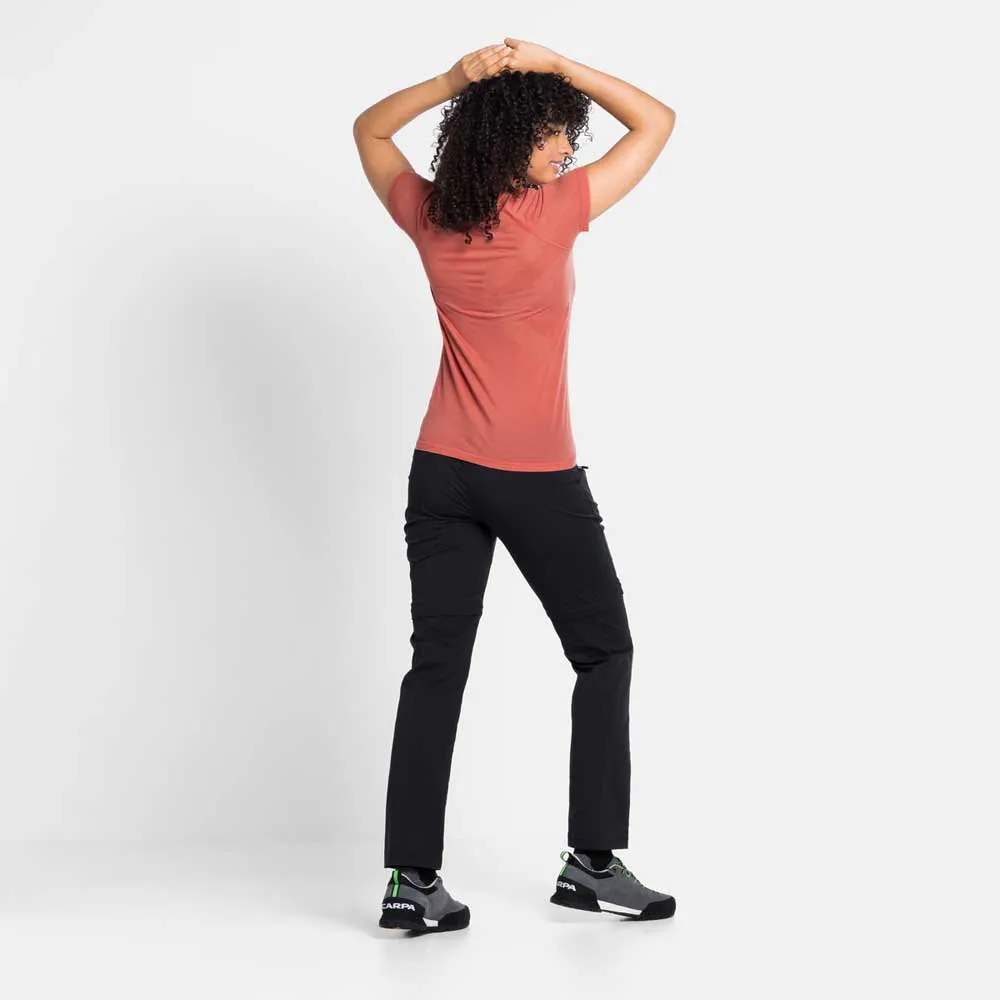 Odlo Natural Kinship X-light Kortærmet Baselayer, Burnt sienna melange