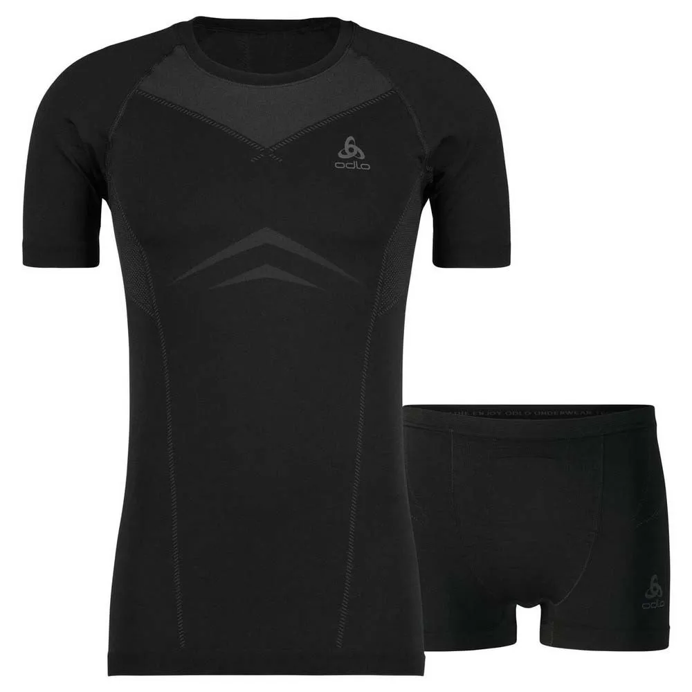 Odlo Performance Light Basislagsett 2 Enheter, Black / odlo graphite grey