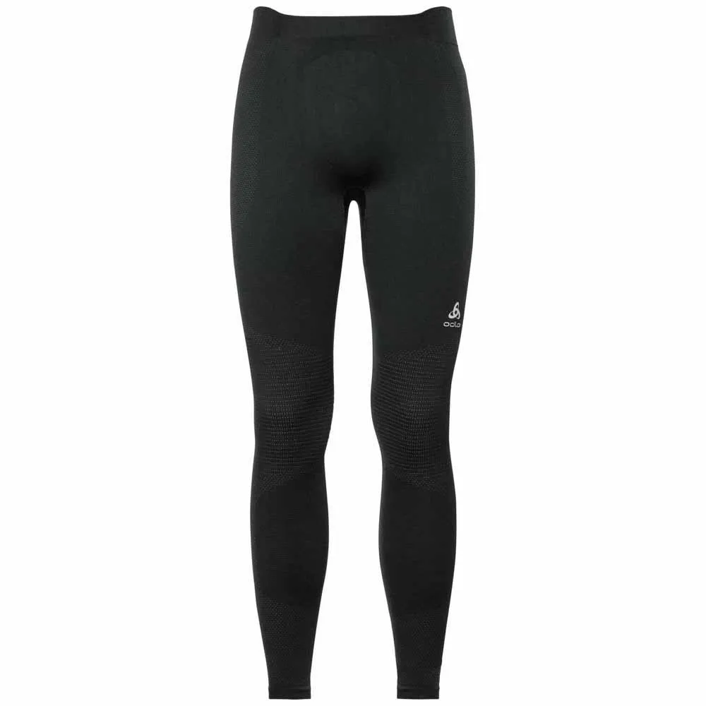 Odlo Performance Warm Baselagbukser, Black / odlo concrete grey