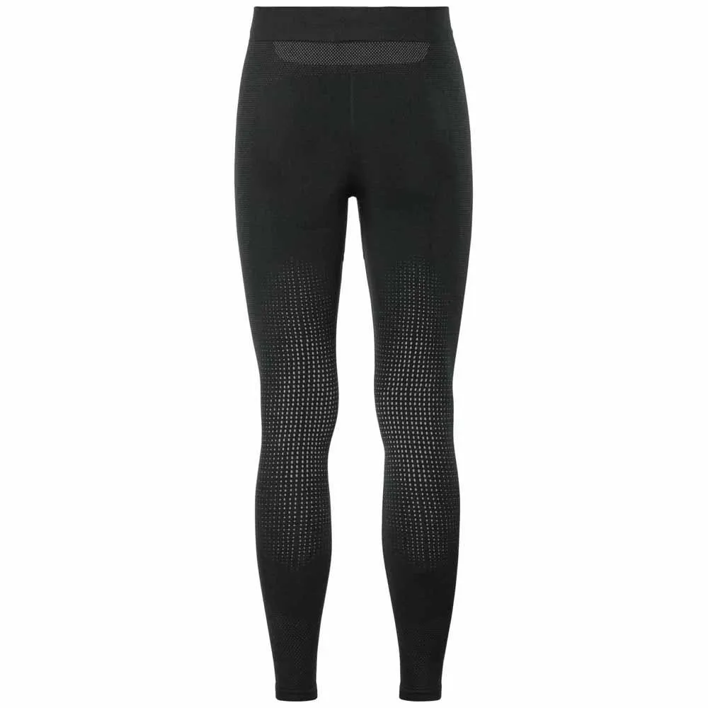 Odlo Performance Warm Baselagbukser, Black / odlo concrete grey