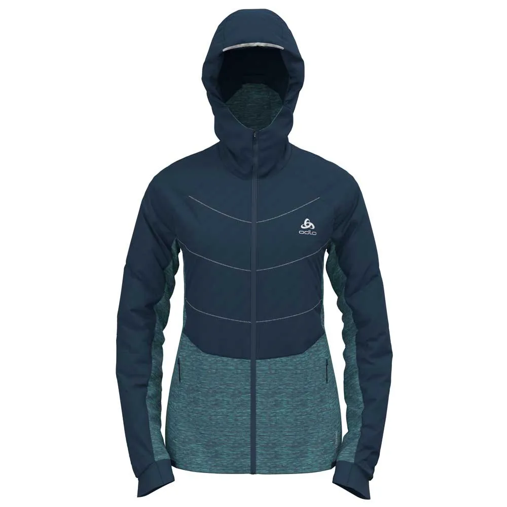 Odlo Run Easy S-thermic Jakke female, Blue wing teal