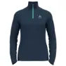 Odlo Run Easy Warm Halv Glidelås Langarmet T-skjorte female
