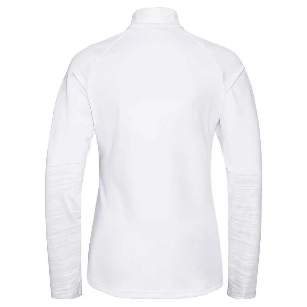 Odlo Sesvenna Graphic Halv Glidelås Genser, White Odlo Sesvenna Graphic Halv Glidelås Genser, White