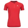 Odlo T-Shirt Crew Neck S/S 1/2 Zip Axalp Trai, American beauty