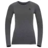 Odlo Top Performance Warm Ec Langarmet Baselag, Grey melange / black