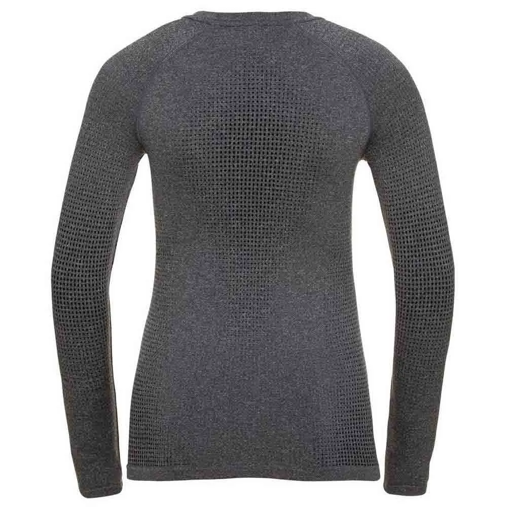 Odlo Top Performance Warm Ec Langarmet Baselag, Grey melange / black
