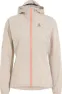 Odlo Women's Zeroweight Waterproof Jacket, Silver cloud/live wire