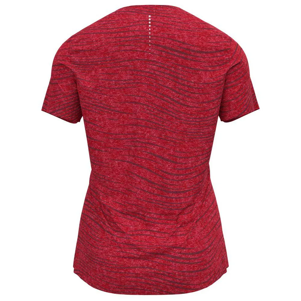 Odlo Zeroweight Enginee Kortarmet T-skjorte female, Deep claret melange