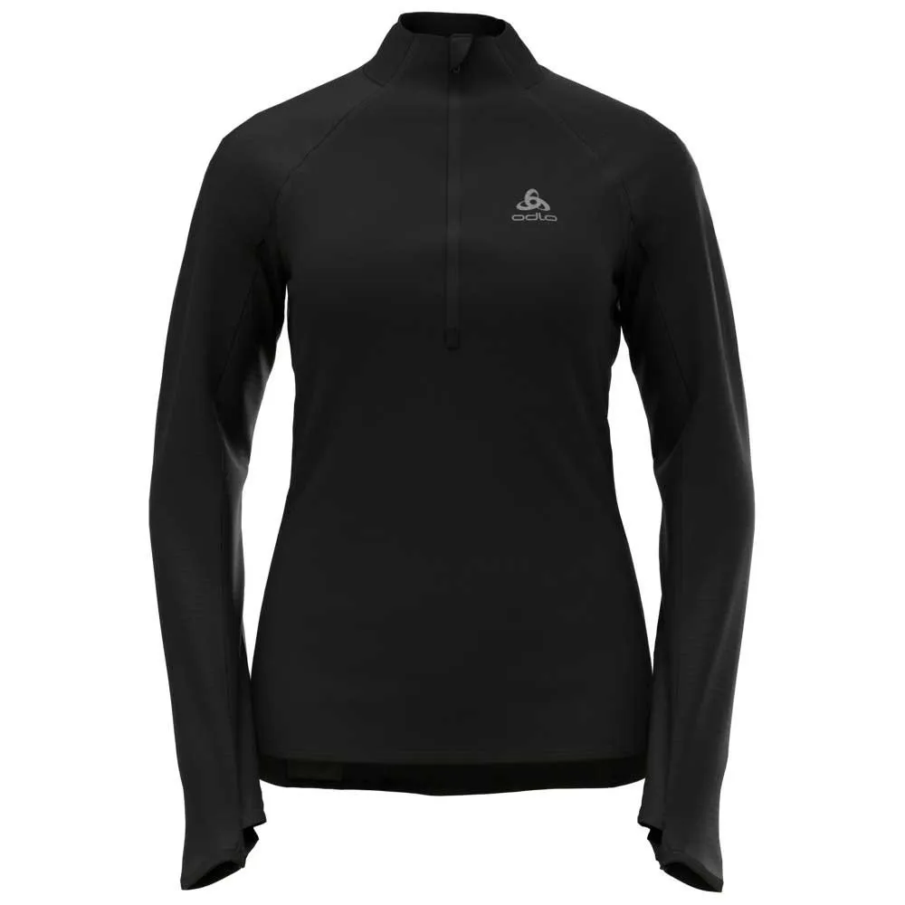 Odlo Zeroweight Halv Glidelås Langarmet T-skjorte female