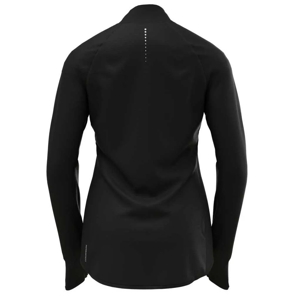 Odlo Zeroweight Halv Glidelås Langarmet T-skjorte female