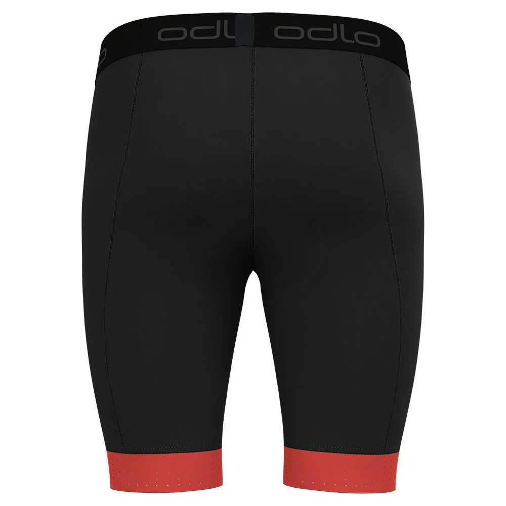 Odlo Zeroweight Korte Leggings male, Black / firelight