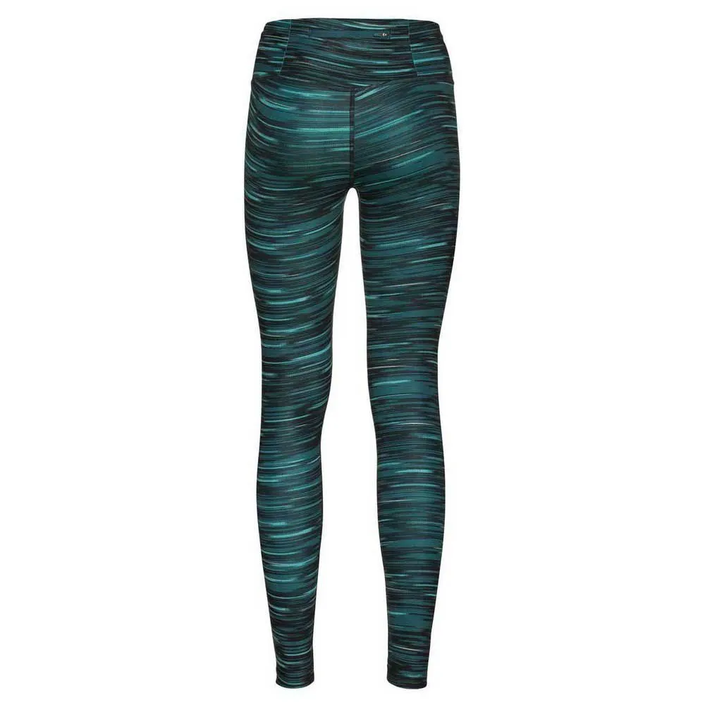 Odlo Zeroweight Print Reflective Leggings female, Balsam