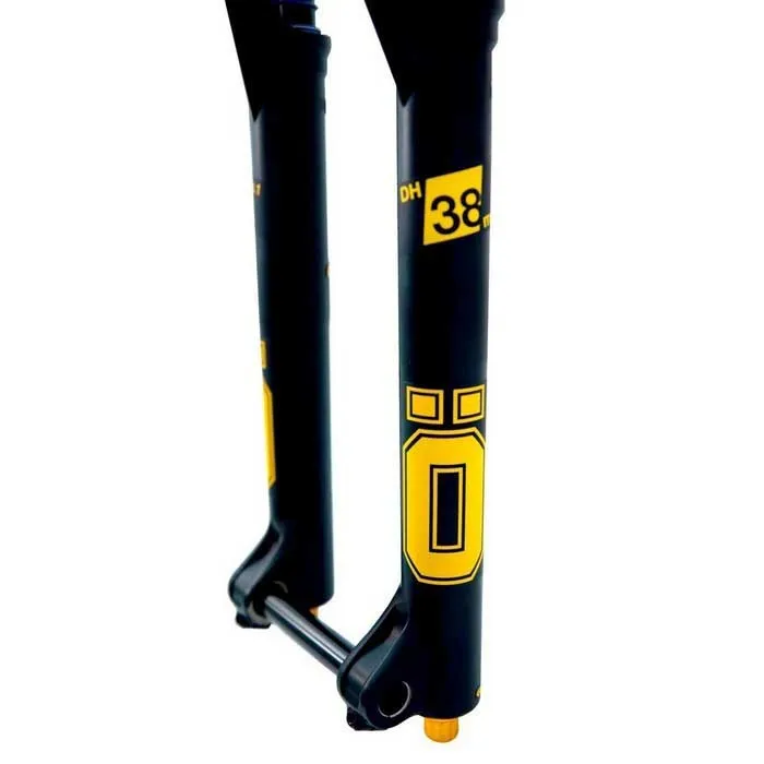 ÖHLINS Race Dh38 Air Ttx18 Mtb-gaffel, Black / yellow, 27.5-29", 180mm ÖHLINS Race Dh38 Air Ttx18 Mtb-gaffel, Black / yellow, 27.5-29", 180mm