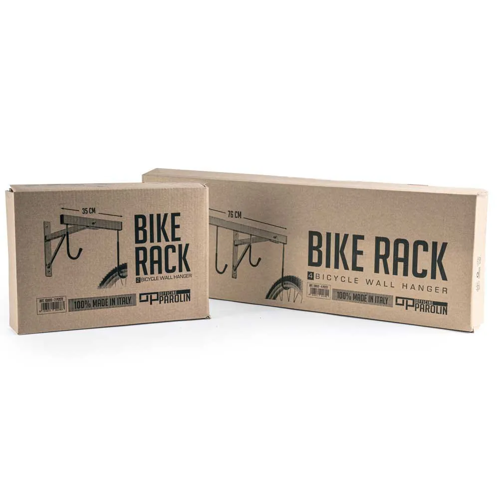 Officine Parolin 2 Bikes Veggmontert Sykkelholder, Silver, One Size