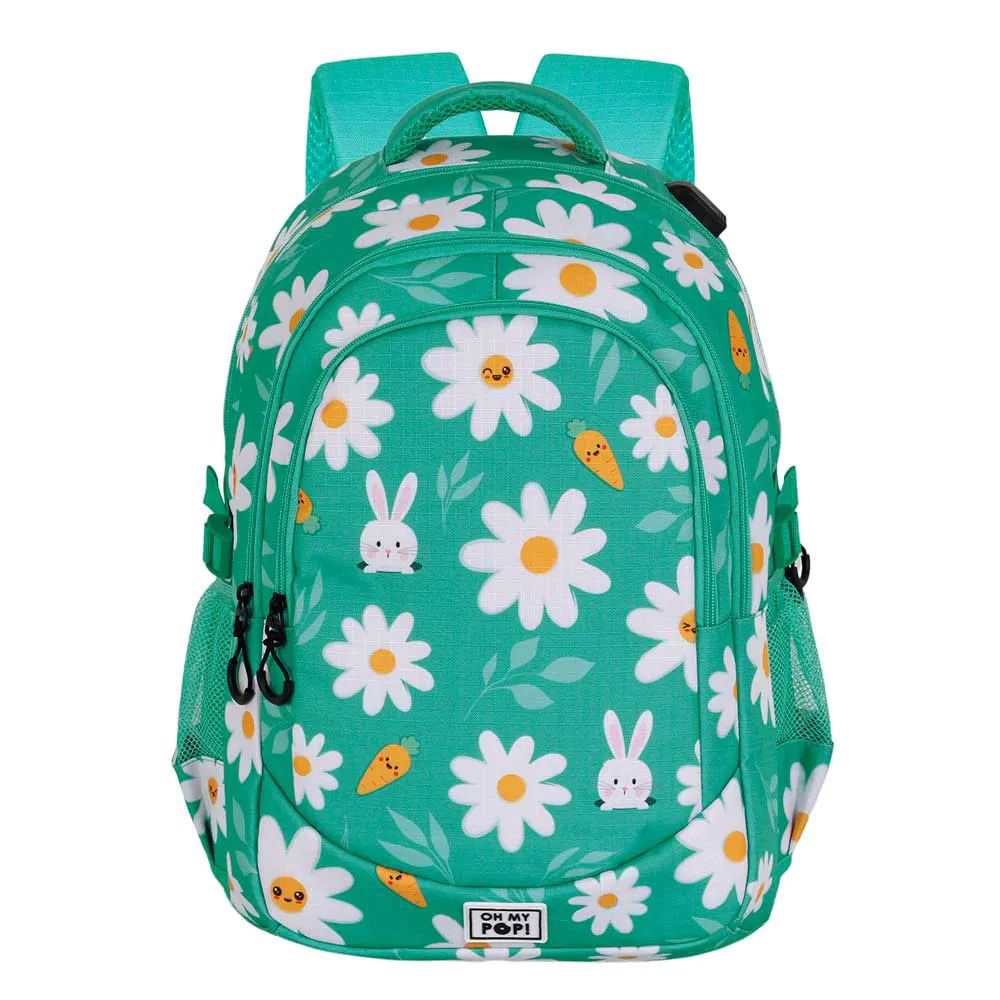 Oh My Pop Blomstrende Plus Kjører Ryggsekk, Turquoise