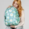 Oh My Pop Blomstrende Plus Kjører Ryggsekk, Turquoise