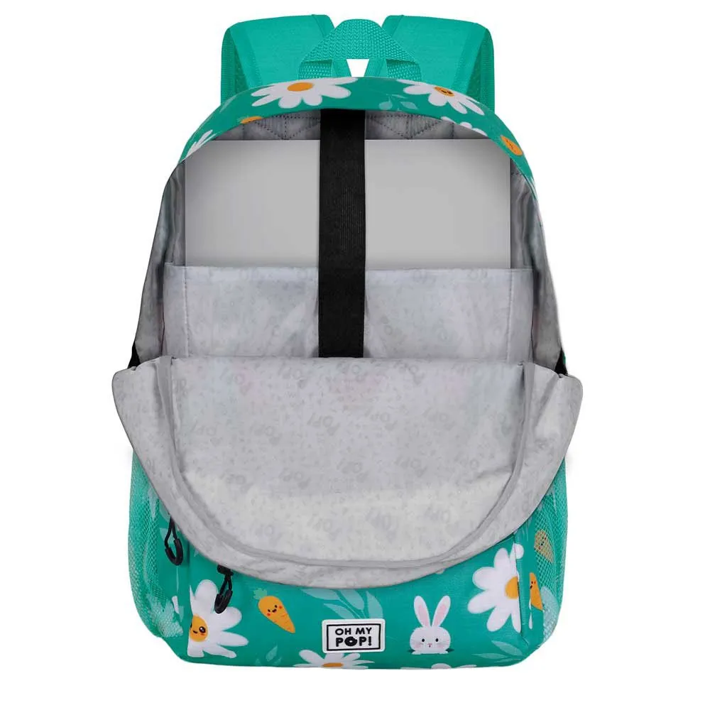 Oh My Pop Blomstrende Viftekamp 2.2 Ryggsekk, Turquoise Oh My Pop Blomstrende Viftekamp 2.2 Ryggsekk, Turquoise