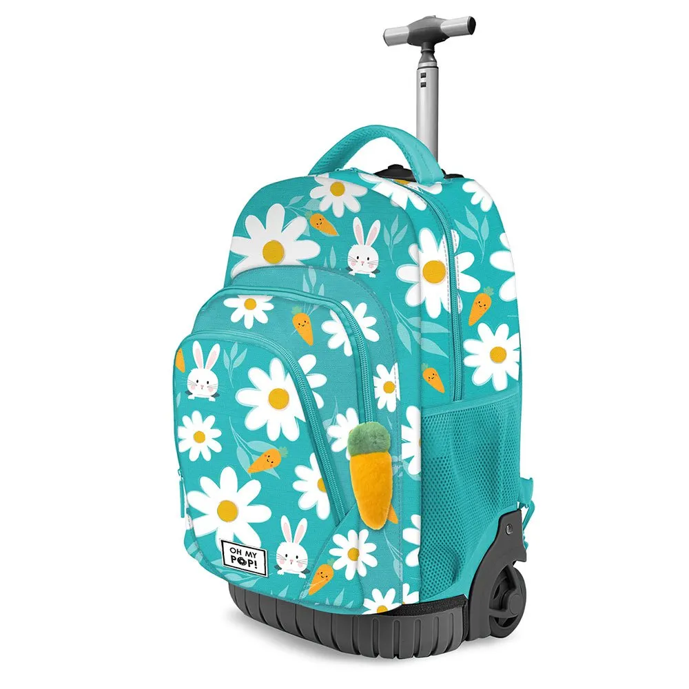 Oh My Pop Blooming Fan Gts Trolley Ryggsekk, Turquoise Oh My Pop Blooming Fan Gts Trolley Ryggsekk, Turquoise