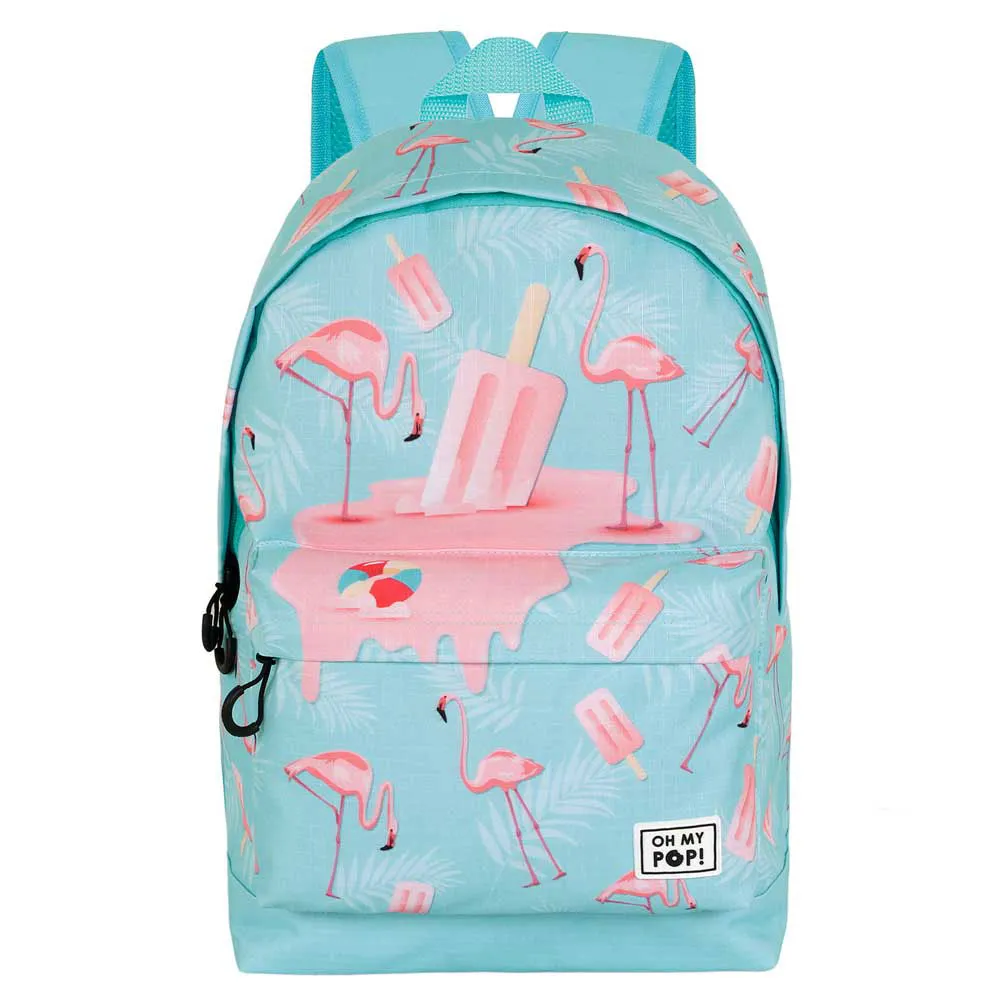 Oh My Pop Isflamingo-vifte Hs 2.2 Ryggsekk, Turquoise Oh My Pop Isflamingo-vifte Hs 2.2 Ryggsekk, Turquoise