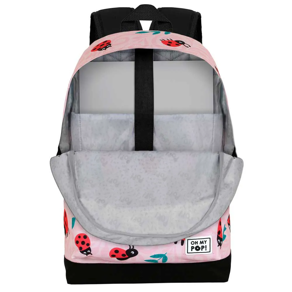 Oh My Pop Ladybug Fan Hs 2.2 Ryggsekk, Pink