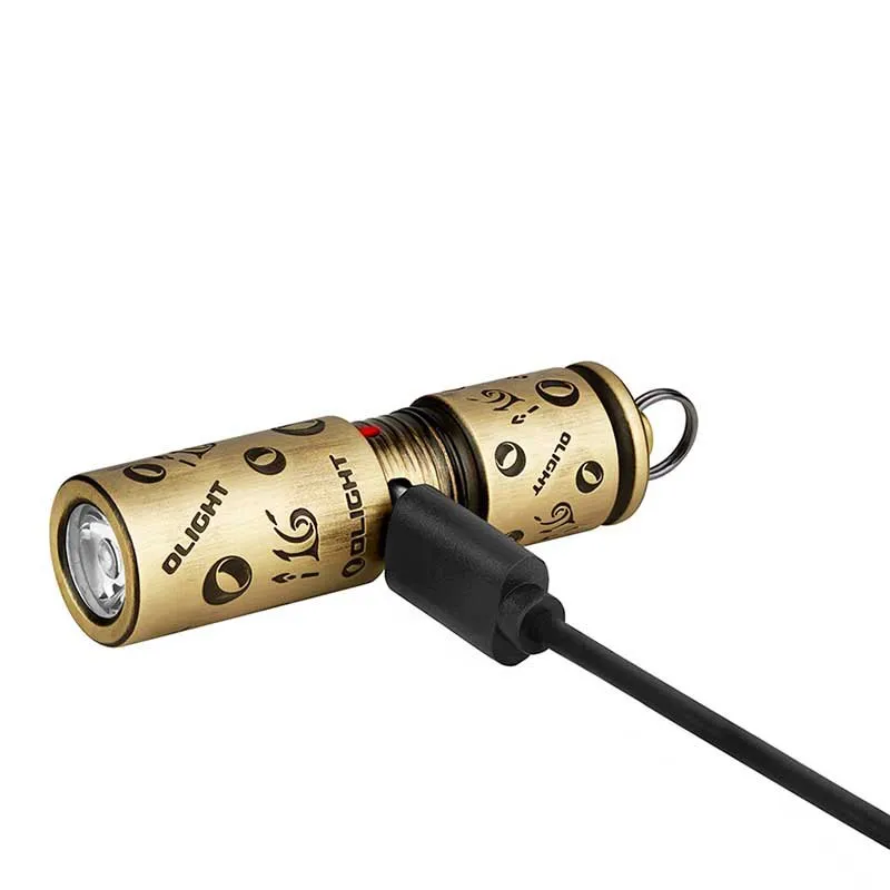 Olight I16 Anniversary Keyring Lommelykt, Brass, 180 Lysstyrker Olight I16 Anniversary Keyring Lommelykt, Brass, 180 Lysstyrker