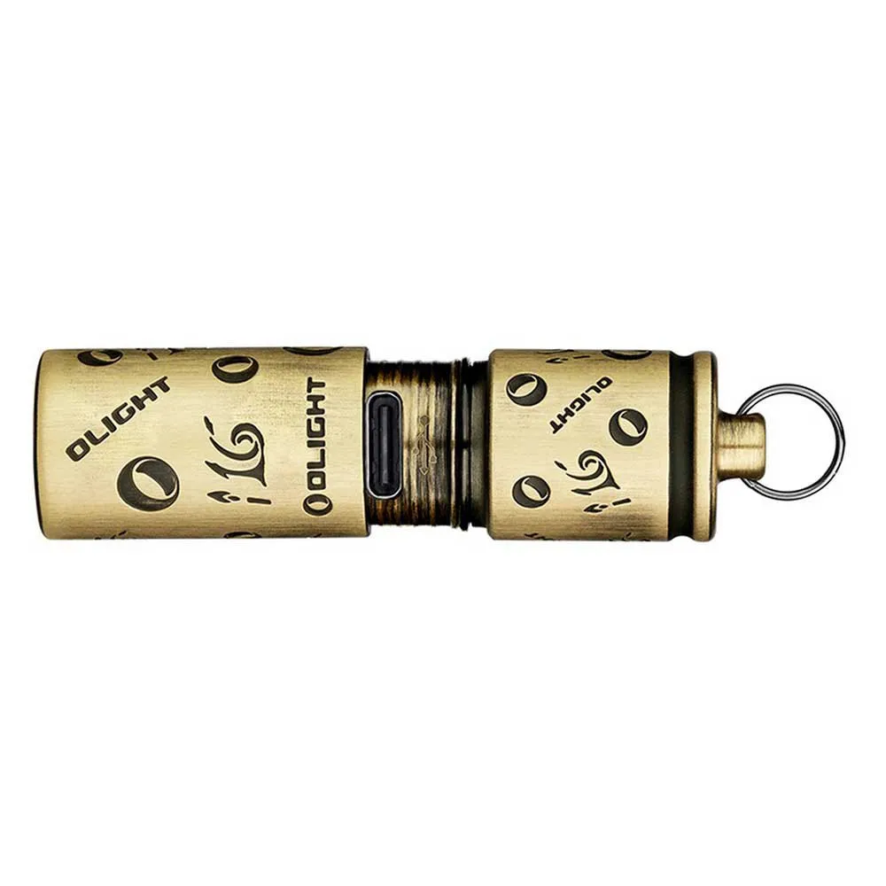 Olight I16 Anniversary Keyring Lommelykt, Brass, 180 Lysstyrker Olight I16 Anniversary Keyring Lommelykt, Brass, 180 Lysstyrker
