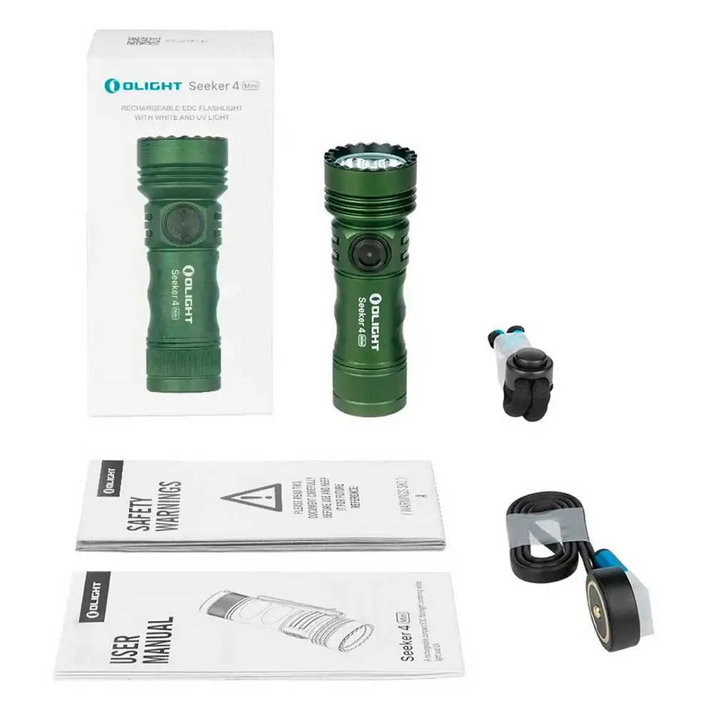 Olight Seeker 4 Mini Lommelykt, Od green, 1200 Lysstyrker Olight Seeker 4 Mini Lommelykt, Od green, 1200 Lysstyrker