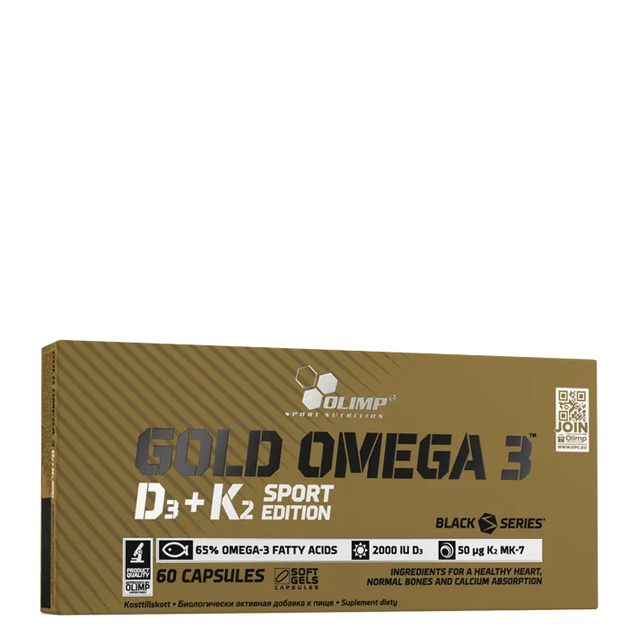 Olimp Sports Nutrition Omega 3 D3+K2 Sport Edition 60 kapsler