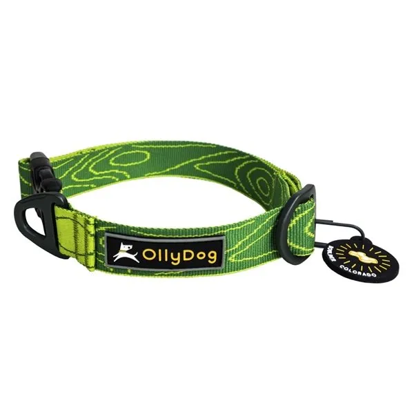 OllyDog Flagstaff Collar, Sage bark, L OllyDog Flagstaff Collar, Sage bark, L