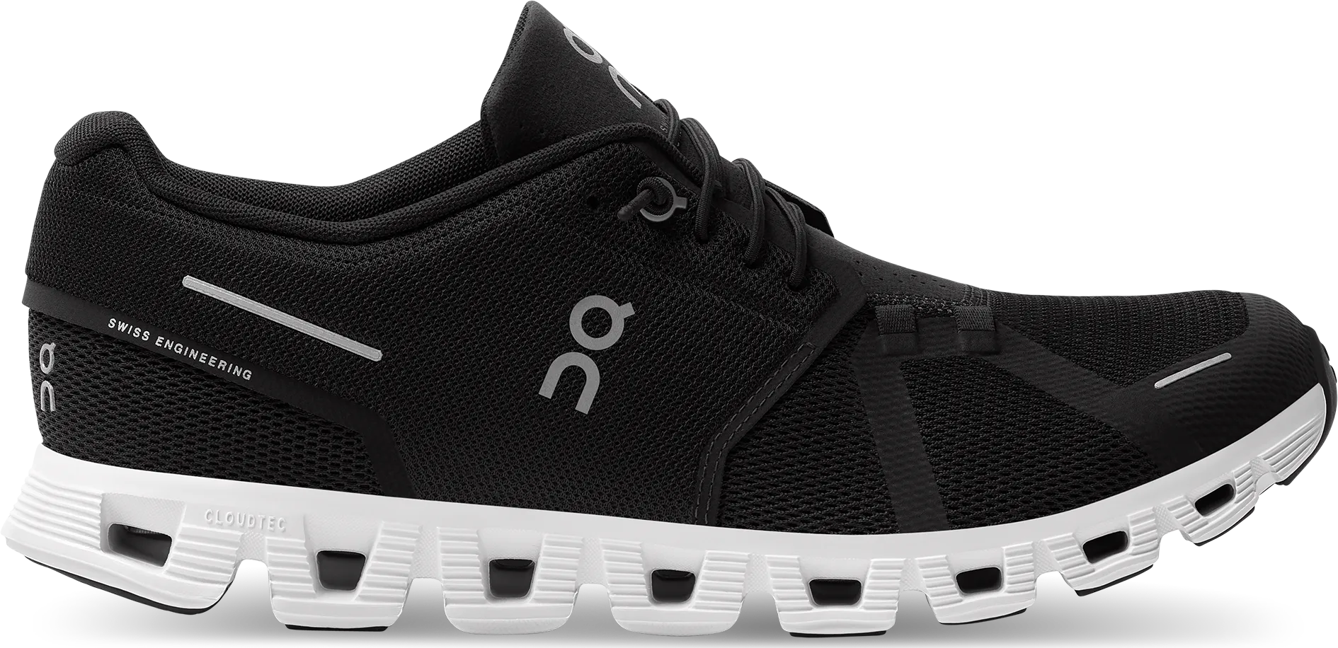 On Men's Cloud 5, Black - white
