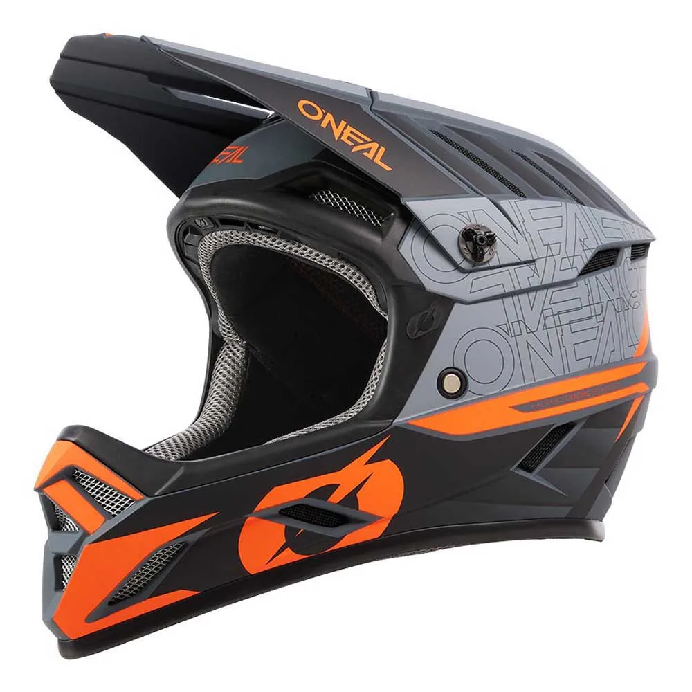 O'Neal Backflip Eclipse Nedoverbakke Hjelm, Grey / orange