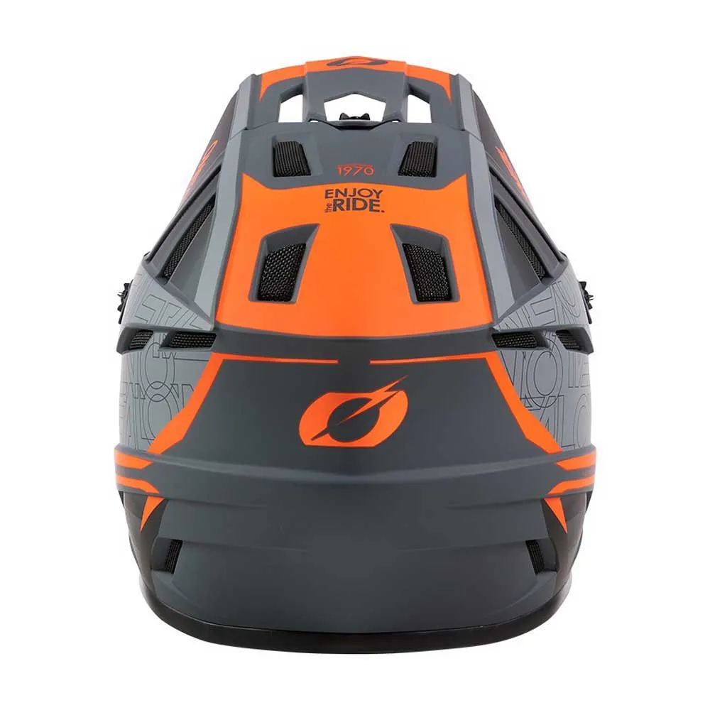 O'Neal Backflip Eclipse Nedoverbakke Hjelm, Grey / orange