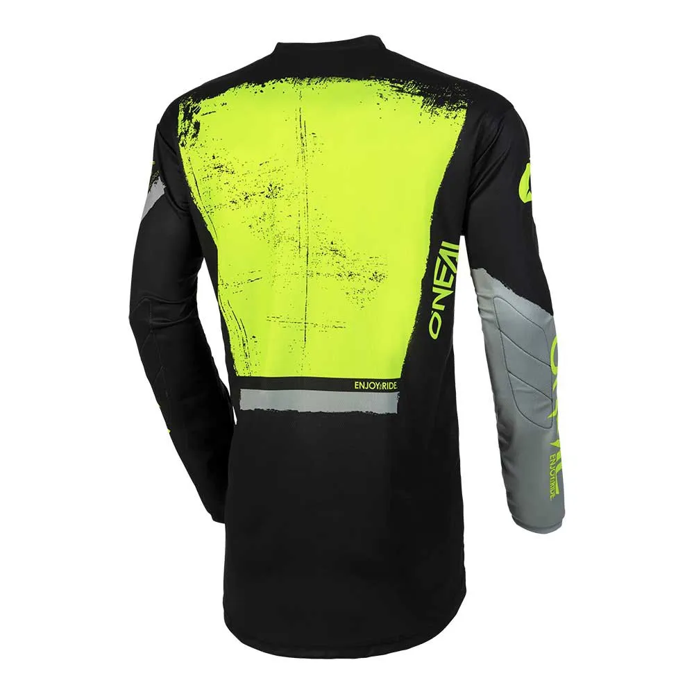 O'Neal Element Shocker V.23 Langarmet T-skjorte, Black / neon yellow, S