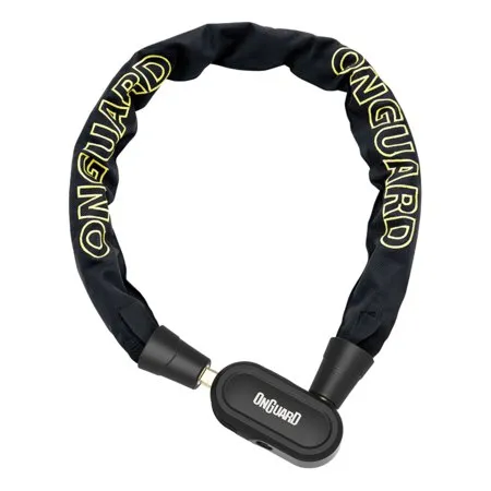 Onguard Antitheft Fastlock 120 Cmx7.5 Mm Kjedelås, Black / yellow, One Size