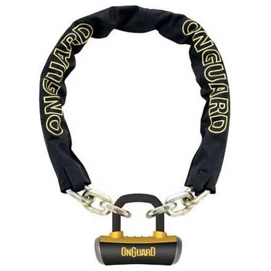 Onguard Chainlock Mastiff X4 Quattro Bolt Kjettinglås, Black, 110cm x 14m